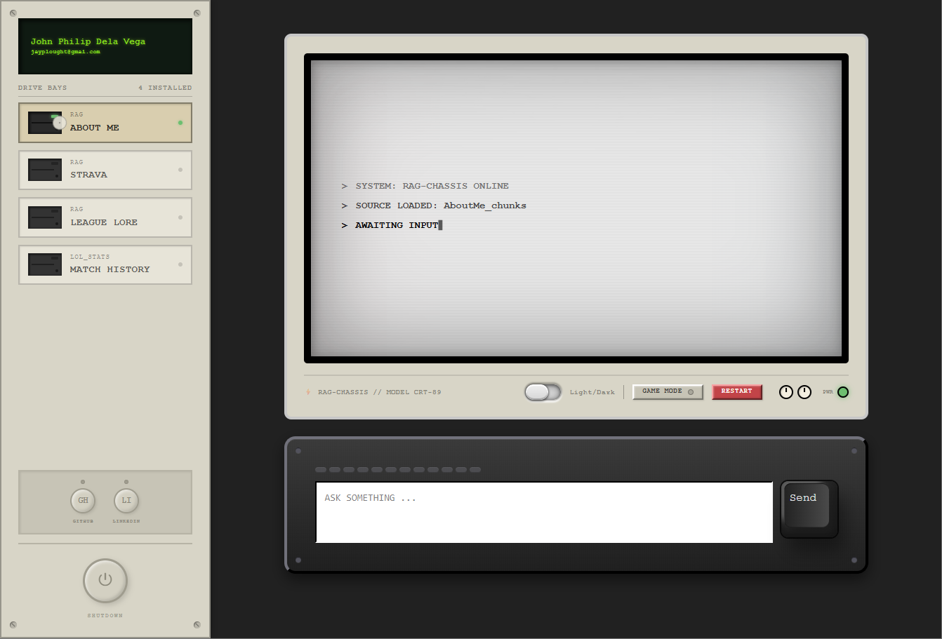 RAG System Screenshot